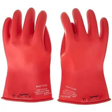 OTC 3991-12 Large Hybrid Electric Safety Gloves, Size Large (1 pair) , White