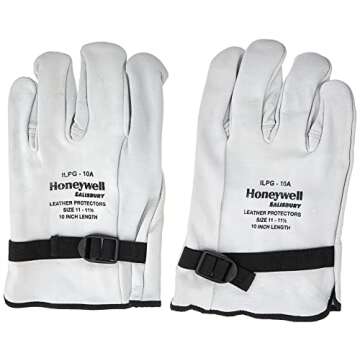 OTC 3991-12 Large Hybrid Electric Safety Gloves, Size Large (1 pair) , White