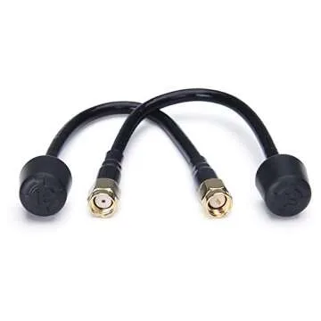 iFlight 2pcs 5.8G Drone Antenna 150mm RHCP Antenna RP-SMA Male for Long Range FPV Racing Drone Quadcopeter TX/RX (Black)