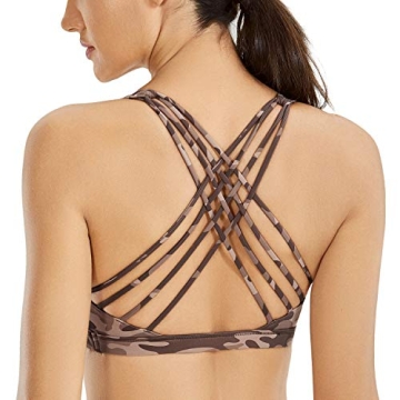 CRZ YOGA Strappy Sports Bras - Sexy Criss Cross Back & Comfort