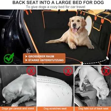 Spacious and Durable INFURTURE Dog Car Seat Extender for Ultimate Safety