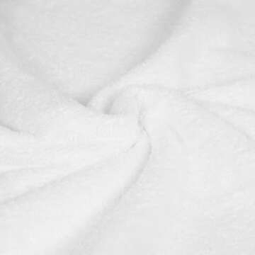 Amazon Basics 6 Piece Oversized Fade resistant Towel set, 100% Cotton towels for bathroom, soft and absorbent, 2 Bath Towels, 2 Hand Towels and 2 Washcloths bathroom towel set, White