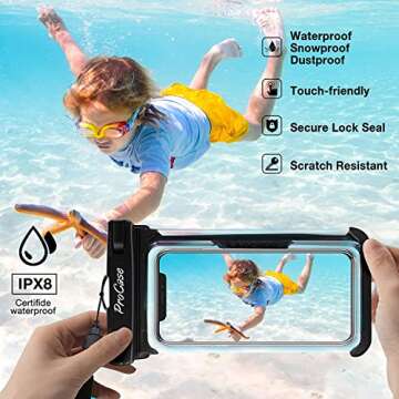 ProCase Waterproof Phone Pouch - Adventure Ready & Safe
