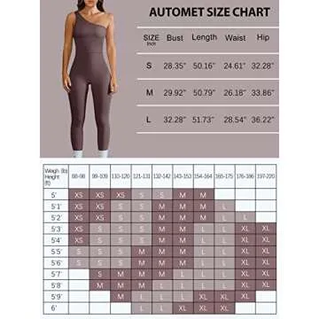 AUTOMET Womens One Piece Jumpsuits Sleeveless One Shoulder Bodycons Workout Bodysuits Built in Bra Basic Summer Outfits