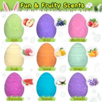 Easter Bubble Bath Bombs with Toy Surprise for Kids