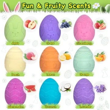 Easter Bubble Bath Bombs with Toy Surprise for Kids