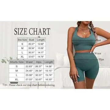 AMCLOS Women's Seamless Workout Set - Stylish & Comfortable Activewear