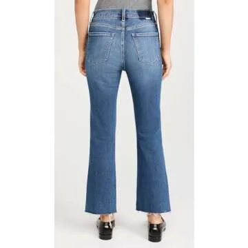 DAZE Women's Shy Girl Jeans: Trendy High-Rise Flare Style