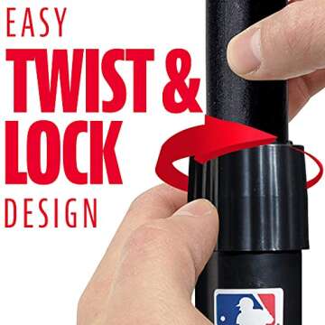 Franklin Sports MLB XT Youth Batting Tee,Black