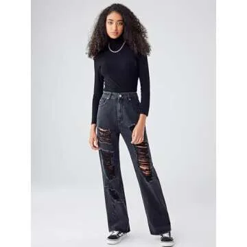 CIDER Turtle Necks Tops for Women Long Sleeve Shirts Mock Neck Solid Basic Tee Slim Fit Soft Base Layer Fall Tops: Black, L