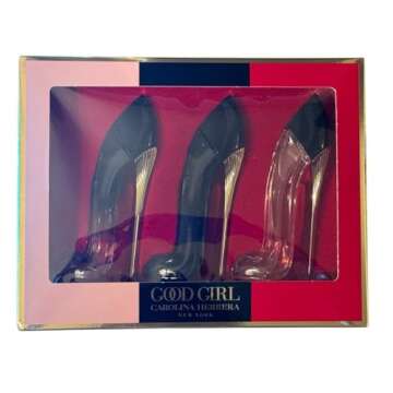 Carolina Herrera Good Girl Gift Set 3 High Heels Mini Splash Bottles, 0.24 Fl Oz
