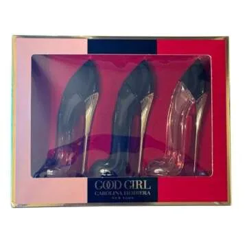 Carolina Herrera Good Girl Gift Set 3 High Heels Mini Splash Bottles, 0.24 Fl Oz