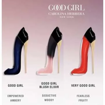 Carolina Herrera Good Girl Gift Set 3 High Heels Mini Splash Bottles, 0.24 Fl Oz