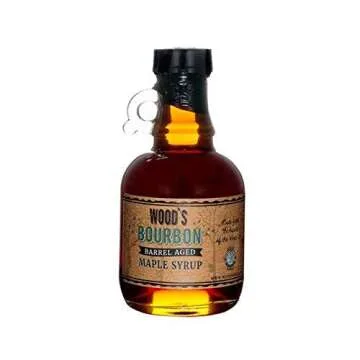 Indulge in WOODS VERMONT Bourbon Barrel Aged Maple Syrup - 8.45 OZ