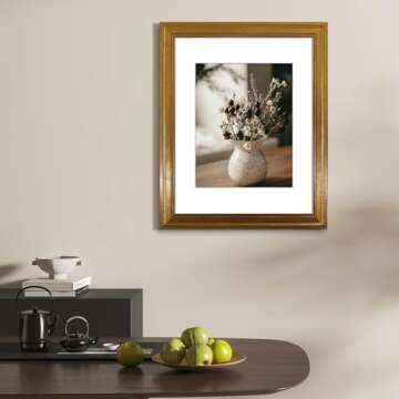 Elegant Dark Gold Photo Frame for 8x10 Pictures