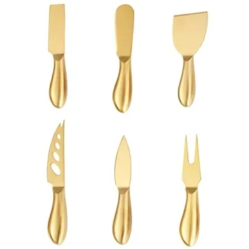 Golden Cheese Knife Set - Perfect Gift for Cheese Lovers