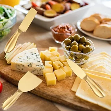 Golden Cheese Knife Set - Perfect Gift for Cheese Lovers