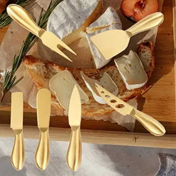 Golden Cheese Knife Set - Perfect Gift for Cheese Lovers
