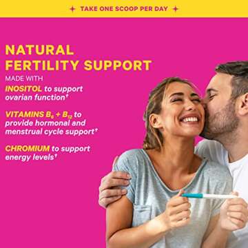 Pink Stork Fertility Drink Mix: Cranberry Lemonade, Fertility Supplements for Women, Hormone Balance...