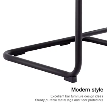 ONEVOG Boucle Bar Stools with Rattan Backs Set of 2