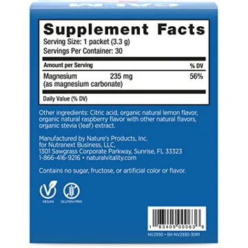 Natural Vitality CALM Magnesium Drink Mix for Relaxation