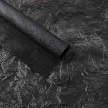 FAYADA Korean Cotton Wrapping Flower Paper Black Non-Woven Floral Wrapping Paper 20 Sheets Florist S...