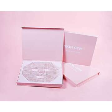 Skin Gym Rose Quartz Face Mask - Soothing, Stress Relief, Reduce Eye Bags, Dark Circles and Puffiness