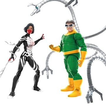 Marvel Legends Series Spider-Man 60th Anniversary Marvelâ€™s Silk and Doctor Octopus 2-Pack 6-i...