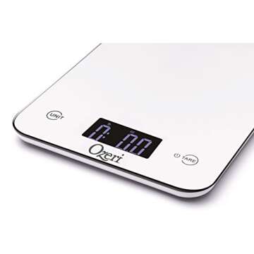 Ozeri Touch Professional Tempered Glass Digital Kitchen Scale - Precision Measurement