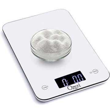 Ozeri Touch Digital Kitchen Scale - Accurate & Stylish