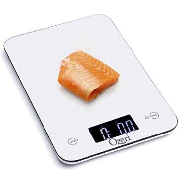 Ozeri Touch Digital Kitchen Scale - Accurate & Stylish