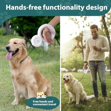 TailoredPetHOME Retractable Dog Leash with LED Light