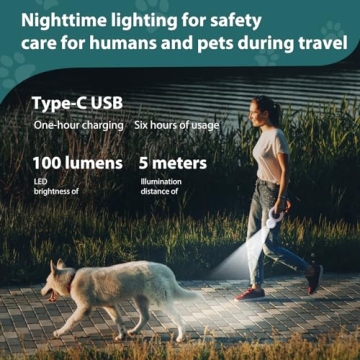 TailoredPetHOME Retractable Dog Leash with LED Light