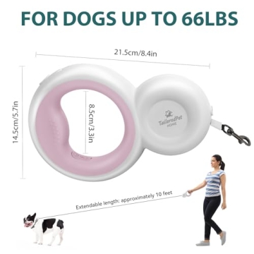 TailoredPetHOME Retractable Dog Leash with LED Light