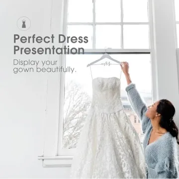 Pearhead Mrs. Wedding Dress Hanger for Stunning Photos