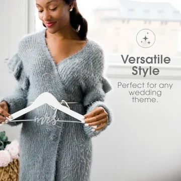 Pearhead Mrs. Wedding Dress Hanger for Stunning Photos