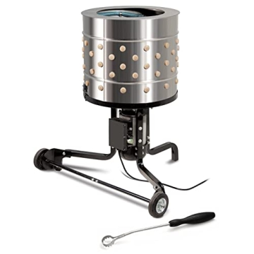 Yardbird Chicken Plucker - Powerful 1.5 HP Motor, 20-inch Drum with Integrated Irrigation Ring and T...