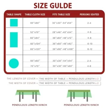 XCHI Cardinal Birds Tablecloth for Christmas Dining