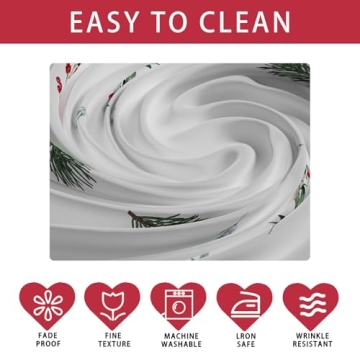 XCHI Cardinal Birds Tablecloth for Christmas Dining