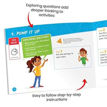 hand2mind Head to Toe Human Body Science Kit, Slime Kit, STEM Kit for Kids, Includes Kids Stethoscope That Works, Human Body Learning, Human Anatomy for Kids, Kids Doctor Kit, Homeschool Supplies