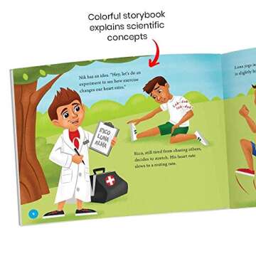 hand2mind Head to Toe Human Body Science Kit, Slime Kit, STEM Kit for Kids, Includes Kids Stethoscope That Works, Human Body Learning, Human Anatomy for Kids, Kids Doctor Kit, Homeschool Supplies