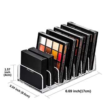FOGE Makeup Organizer - 7 Compartments for Easy Access