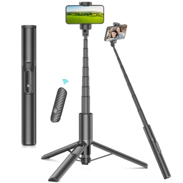 Gahenwo 60" Selfie Stick Tripod with Bluetooth Remote