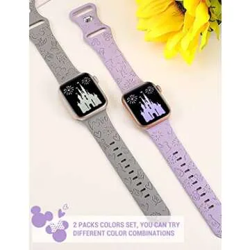 Girovo Cartoon Engraved Bands for Apple Watch - Cute Styles