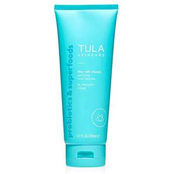 TULA Skin Care 3-Step Balanced Skin Bundle | Full-Size Face Wash, Day & Night Face Moisturizer, Pro-Glycolic Resurfacing Face Toner | Best for Normal and Dry Skin