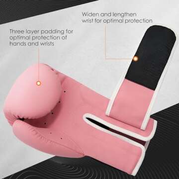 MaxxMMA Pro Training Boxing Gloves Men Women, Muay Thai, Kickboxing Punching Bag Fight Gloves, Sparring Heavy Bag Workout Gloves