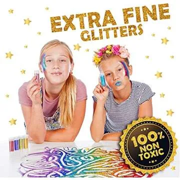 Original Stationery Glitter Jars Set - 24 Assorted Colors