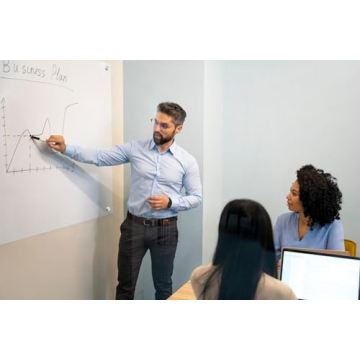 Magnetic Glass Whiteboard - 48" x 36" Frameless Design