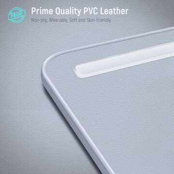 Laptop Bed Tray Desk, Adjustable PVC Leather Bed Table 2 Drawer, Portable Laptop Lap Desk with Foldable Legs for Bed Sofa Couch Floor, Supplies for Online Working, Study