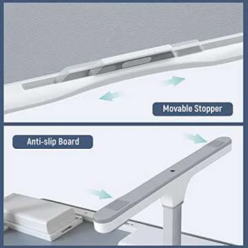 Adjustable PVC Leather Laptop Bed Tray Desk for All Ages